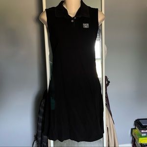 Calvin Klein Jeans Sleeveless T-Shirt Dress 100% Cotton Size Medium Form Fitting